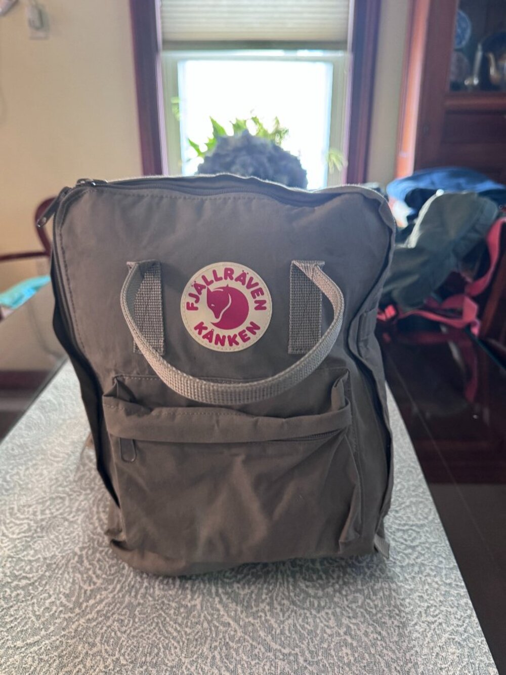 Fjallraven Kanken Classic Backpack Grey Fog Clay Excellent Condition